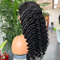 Proveedor de Pelucas de Cabello Humano Brasileño con Ondas Profundas SDD, Color Natural, Pelucas de Cabello Humano con Frente de Encaje, Pelucas de Cabello Humano sin Pegamento
