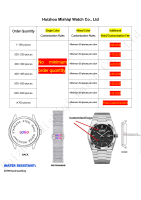 Jam Tangan Pria Tahan Air Grosir OEM Bahan Stainless Steel  Bercahaya  Relojes  untuk Pria  Jam Tangan Quartz