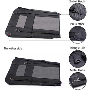 Barrera para perros, sala de conducción segura para coche, cercado de malla ajustable para Gogs con dos ventanas de malla, adecuado para SUV, sedán, Red de valla para perros - Product Image 3