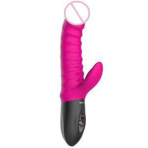 Güçlü otomatik teleskopik vibratör darbe sokmak dil yalama yapay penis G spot vibratör vajina masaj aleti seks oyuncakları kadın için - Product Image 1