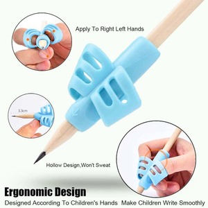 Poignée de stylo en silicone souple pour enfants, correcteur de posture d'écriture, accessoire de papeterie pour étudiants, fourni par l'usine - Product Image 5