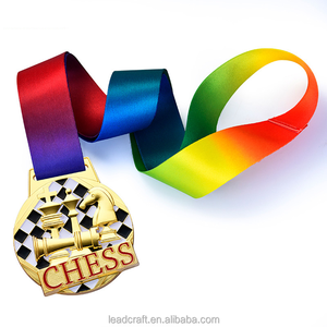 Médaille d'échecs personnalisée en métal, faible MOQ, en alliage de zinc moulé sous pression 3D, vente en gros, trophée pour tournoi scolaire et étudiant, médaille d'échecs sur mesure - Product Image 2