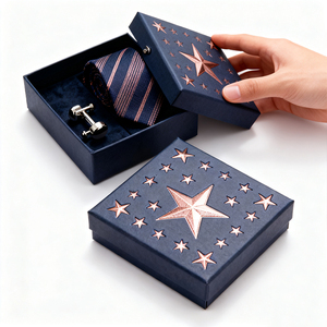 Scatola di Lusso Personalizzata con Coperchio e Base per Cravatte da Uomo e <span class=keywords><strong>Donna</strong></span>, Confezione Regalo Rigida Premium in Carta per Marchi di Lusso - Product Image 2