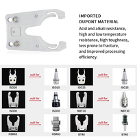 SUPAL CNC Milling Cutter Tool Holder Clip ISO20/25/30/40 BT30/BT40 Penjepit Garpu Presisi Tinggi dengan Bantalan Gigi untuk Pompa/Motor