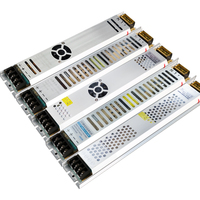 12V 24V fuente de alimentación AC DC Smps voltaje constante 100W 200W 300W 400W tira de luz LED fuente de alimentación conmutada controlador Led