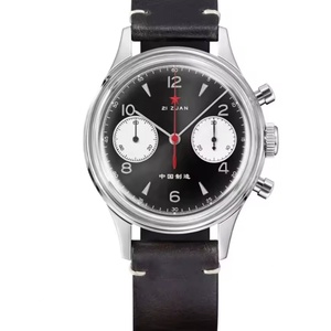 RED STAR 1963 Men's <b>Chronograph</b> Mechanical Watch 38mm Sapphire 21 Zuan with ST1901 Movement Swanneck Waterproof - Product Image 1