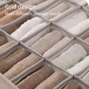 6 7 8 16 <span class=keywords><strong>24</strong></span> grid Bra kaus kaki pakaian dalam laci <span class=keywords><strong>Organizer</strong></span> pakaian kaus kaki pembagi lemari pakaian lipat kotak penyimpanan laci <span class=keywords><strong>Organizer</strong></span> - Product Image 4