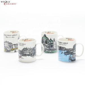 11oz יצרן סיטונאי לונדון ופריז עיר קרמיקה סובלימציה קפה ספלי עבור מזכרות מתנות - Product Image 3