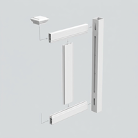 Panneaux de clôture de jardin en PVC blanc de haute qualité 6x8 pieds avec service de modélisation 3D, clôture de jardin extérieure écologique pour la maison