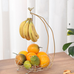 <span class=keywords><strong>Portafrutta</strong></span> in Ferro Stile Nordico, Organizzatore da Tavolo per Casa, Cestello per Snack e Frutta - Product Image 4