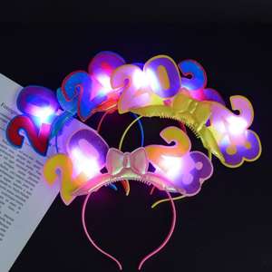 <strong>Year</strong> Led <strong>Headband</strong> Optical Fiber LED Flashing <strong>Headband</strong> <strong>2023</strong> Happy <strong>New</strong> with Crown Party Costume Plastic Party Accessories RGB 40g - Product Image 5