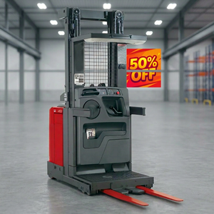 Apilador Eléctrico de Palets a Precio Económico, 1.5 Toneladas, 2 Toneladas, Tipo Caminante para Pasillos Estrechos de Almacén, Apilador Autocargable - Product Image 1