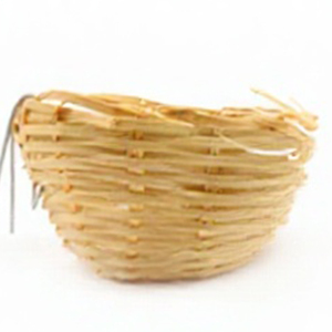 ที่อยู่อาศัยที่เป็นธรรมชาติและทนทานสำหรับนก รังนกทำจากไม้ไผ่ ขนาด 10*10*5 ซม. อุปกรณ์สำหรับนก - Product Image 2