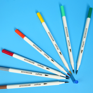 OEM ODM Vente chaude Logo personnalisé 12 stylos aquarelle extra propres avec <span class=keywords><strong>pinceau</strong></span> de <span class=keywords><strong>calligraphie</strong></span> dans une boîte à fenêtre - Product Image 4