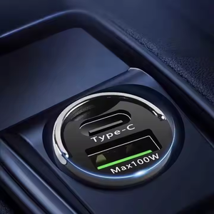 QC3.0 in lega di metallo Mini caricatore per auto 100W porta USB C <span class=keywords><strong>adattatore</strong></span> <span class=keywords><strong>presa</strong></span> <span class=keywords><strong>accendisigari</strong></span> per auto - Product Image 2