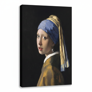 Elegant Girl with a Pearl Earring Printed <b>Canvas</b> <b>Wall</b> Art,WRAPPED <b>CANVAS</b> - Product Image 2