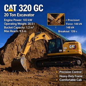 Good Health Made in Japan Original 20 Ton Middle Caterpillar Used Cat320GC Excavator in Shanghai > - Product Image 1