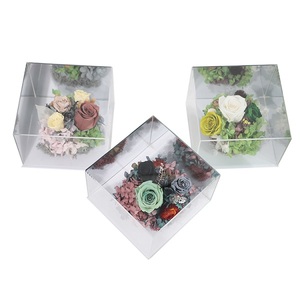 Regalo di san valentino alla sua ragazza rose fatte da te conservate fiori eterni scatola regalo specchio con lunga durata 3-5 anni - Product Image 1