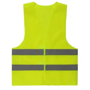 Sanitation Worker Reflective Vest Jacket Night Light Mesh Suit Fluorescent Uniform with Strap for Better Visibility