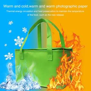 खाद्य वितरण के लिए पुनः प्रयोज्य इन्सुलेटेड पीपी कूलर थर्मल बैग आपके कस्टम लोगो के साथ अनुकूलित व्यक्तिगत इन्सुलेट लंच बैग - Product Image 4