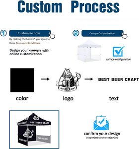 Commercial 3x3 Aluminum Frame <b>Canopy</b> <b>Tent</b> Waterproof Folding Outdoor Trade Show Advertising Custom Logo <b>Tent</b> - Product Image 4