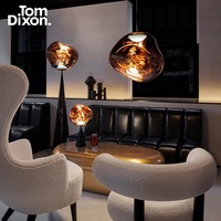 Lampe sur pied LED postmoderne TomDixon pour Lava - Abat-jour conique, design créatif haut de gamme, sans lumière principale, lampe d'ambiance pour salon