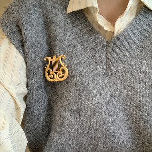 Broche Rétro de Luxe en Alliage de Zinc Plaqué Or Rose avec Cristal, pour Enfants et Unisexe, Cadeau Idéal pour Fiançailles et Mariages - Product Image 6