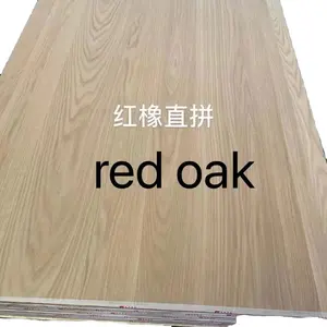 Harga produsen papan kayu padat kayu Oak merah papan kayu Solid untuk pasar luar negeri