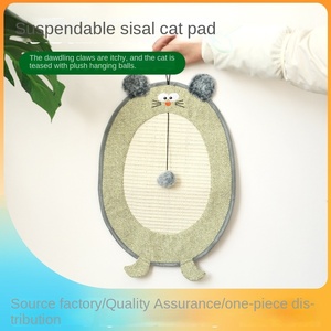 Nova Chegada Pendurado Bonito Simulado <span class=keywords><strong>Mouse</strong></span> Em Forma De Desgaste-Resistente Sisal Altura Ajustável 2-Level Carton Embalado <span class=keywords><strong>Cat</strong></span> <span class=keywords><strong>Scratcher</strong></span> Pad - Product Image 2