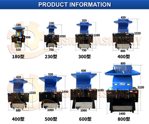 Broyeur automatique de déchiqueteuse en plastique à faible bruit plus dur approuvé par CE - Product Image 6