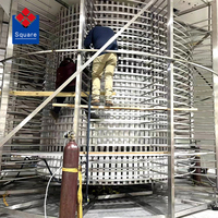 Fabricant de congélateurs spirales rapides, fourniture de congélateurs en acier inoxydable pour produits laitiers congelés