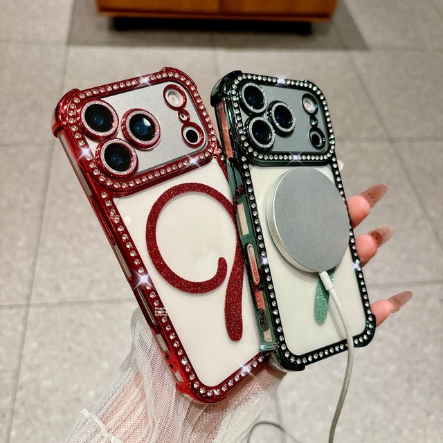 Bling cat 360 Camera Lens Protector Phone Cases for Iphone 17 air 16 15 14 Plus 13 Pro Max Special Diamond Design for Women