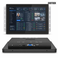 Monitor de pantalla táctil capacitiva empotrada de 7/10.1/13.3/15.6/21.5 pulgadas para servicio al cliente en cajeros automáticos de bancos