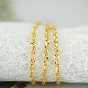 Elegant And Colorful 24k gold chain For 