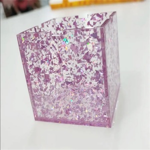 Modern Colorful Customized Color Decorative <b>Clear</b> Acrylic Packaging Glitter <b>Gift</b> <b>Box</b> Customized Logo Size for Storage Display - Product Image 5