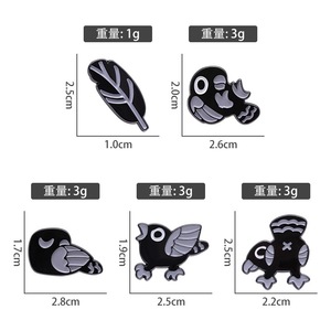 Broches de Esmalte con Diseño de Cuervo Miniatura, Estilo Punk, Joyería de Metal, Insignia para Solapa, Mochila, Camisa, Accesorios, Regalo - Product Image 4