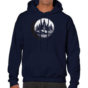 Sweat à capuche d'hiver imprimé inspiré des graphiques, tissu respirant écologique, design avec poche, chaud et doux pour le quotidien des hommes - Product Image 3