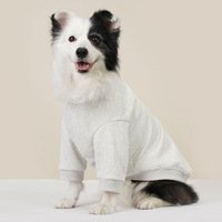 Sweat à capuche pour chien moyen grand hiver coton solide Chai chien bordure de cheveux dorés édition publique vêtements pour animaux de compagnie grands chiens élevage Animal