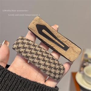 Style rétro épingle à cheveux pour femmes élégant automne hiver côté frange pince élégant chapeaux pour cheveux cassés BB pour pinces à cheveux - Product Image 3