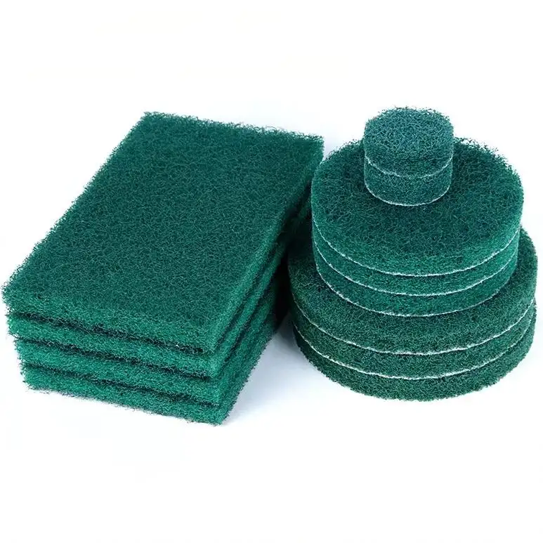 Абразивная нейлоновая зеленая промышленная круглая и квадратная Чистовая прокладка для полировки нержавеющей стали
