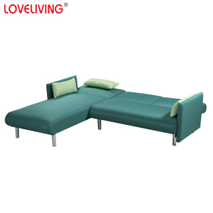 निर्माता आधुनिक सस्ते लिविंग रूम सोफा लकड़ी के पैरों के साथ हल्के ग्रे कपड़े चार सीटर सोफे बिस्तर चारपाई के साथ चारपाई सोफे बिस्तर लाउंज सोफे - Product Image 3