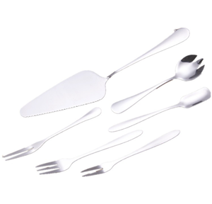 Juego de espátulas para pizza y postres de acero inoxidable de alta calidad, tenedores para frutas, aperitivos, postres, cócteles y té, kit de tenedor-cuchara. - Product Image 1
