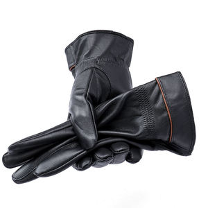 Gants de moto en cuir de mouton personnalisés imperméable thermique cyclisme extérieur gants en cuir mitaines gant d'hiver hommes - Product Image 2