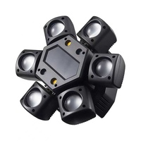 Petites têtes mobiles LED à faisceau laser Gobo à 6 bras pour effets lumineux de discothèque et événements en club