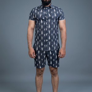 Latest Summer Collection Men's 100% Cotton Breathable Dress <b>Shirts</b> Short Sleeve Over <b>Shirt</b> Cord Set for Adult Wholesale - Product Image 3