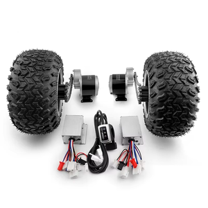 <span class=keywords><strong>Kit</strong></span> de Conversión de Motor con Engranajes y Transmisión por Cadena para Bicicleta Eléctrica, Carretilla, Silla de Ruedas, con Rueda de Motor Ancha de 10x6.0-6 Pulgadas y Motor de 10 Pulgadas y 350W - Product Image 3