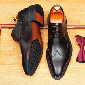 รองเท้าโลฟเฟอร์มีพู่หนังแท้ของผู้ชายรองเท้าโลฟเฟอร์แต่งพู่ทำด้วยมือหัวเหลี่ยมแบบลำลองสวมใส่ทุกวันสำหรับงานแต่งงาน - Product Image 6