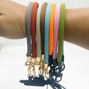 231 colores moda 8mm multicolor poliéster trenza corto Universal antipérdida muñeca teléfono cordón <span class=keywords><strong>Correa</strong></span> con anillo de Metal - Product Image 3