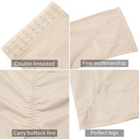 Culotte gainante rembourrée pour les fesses, rehausseur de fesses à haute compression, gaine sculptante pour le corps, améliorateur de hanches avec fermeture à trois rangées de crochets
