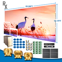 RX Turnkey 4k Full Color Floorstanding Digital Signage Gamut Warna Lengkap Pemasangan Cepat Resolusi Tinggi LED Video Wall Layar LED